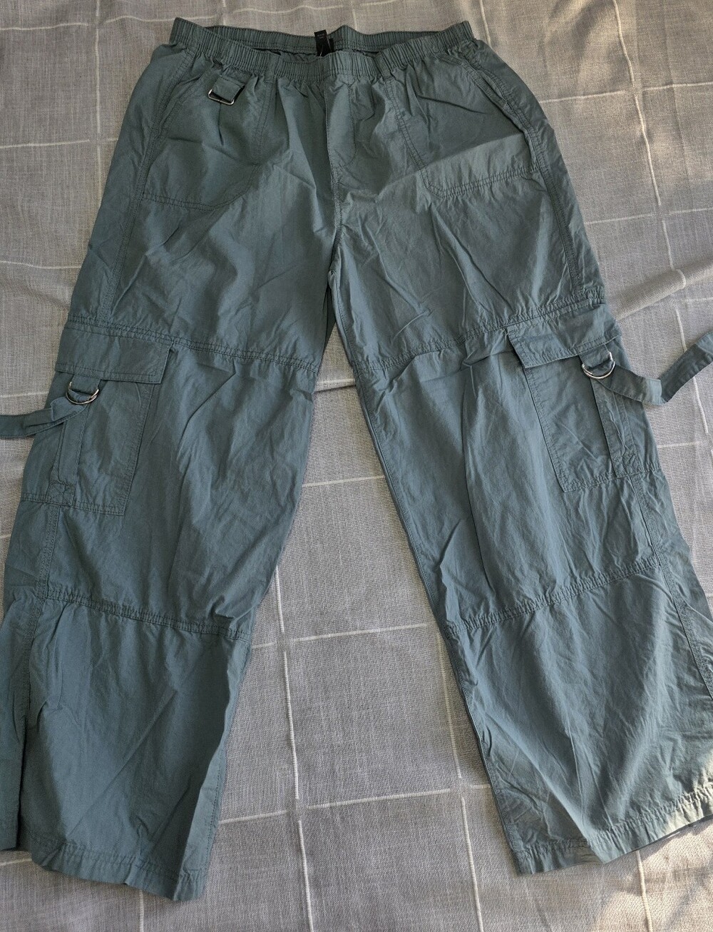 New Wild Fable Women's Wide Leg Cargo Sage Utility Pants Size Large
